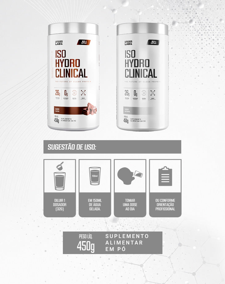 ISOHYDRO CLINICAL WHEY 450G  | Under Labz – Loja Oficial