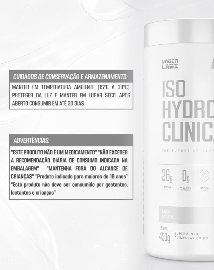 ISOHYDRO CLINICAL WHEY 450G  | Under Labz – Loja Oficial