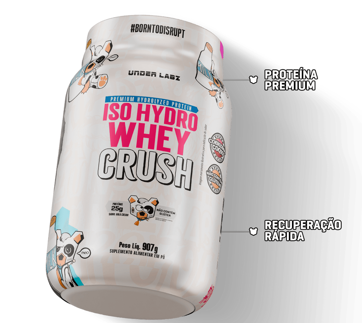 ISO HYDRO WHEY CRUSH MILK CREAM 907g