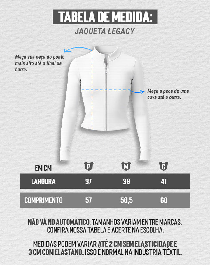 JAQUETA FEMININA LEGACY BRANCA - Loja Oficial Under Labz
