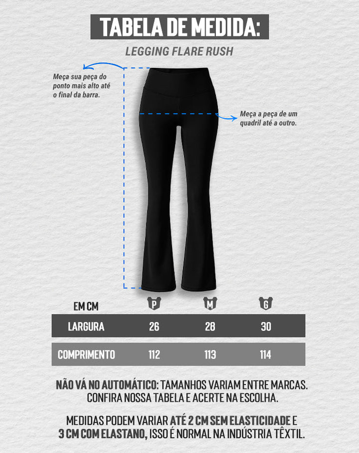 LEGGING FEMININA FLARE RUSH - Loja Oficial Under Labz
