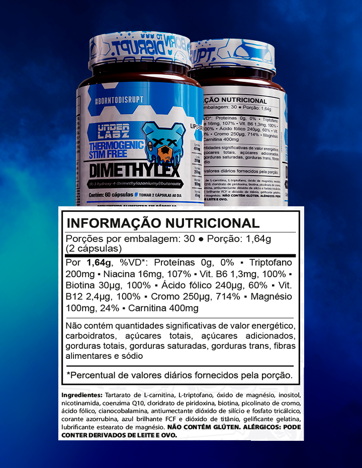 LOJA - DIMETHYLEX STIM FREE  | Under Labz – Loja Oficial