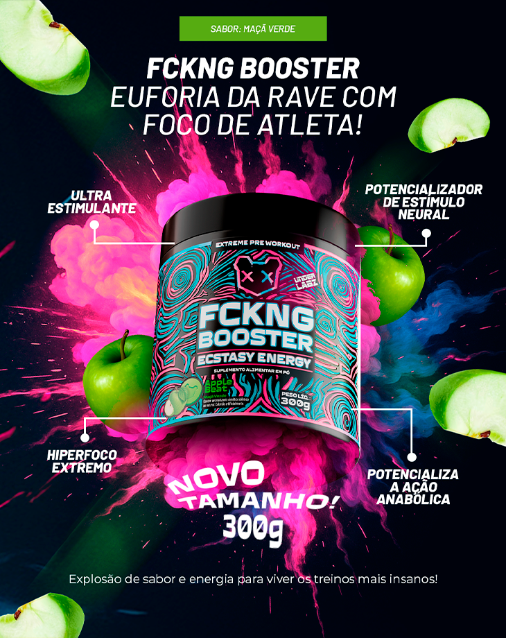 FCKNG BOOSTER ECSTASY ENERGY - Loja Oficial Under Labz
