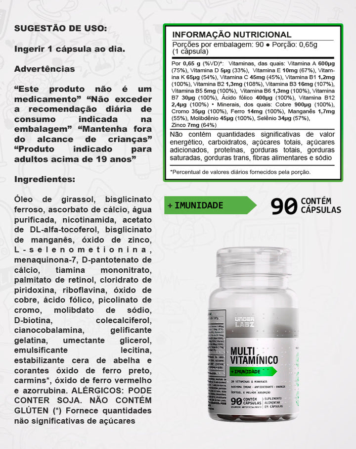 LOJA - MULTIVITAMÍNICO  | Under Labz – Loja Oficial