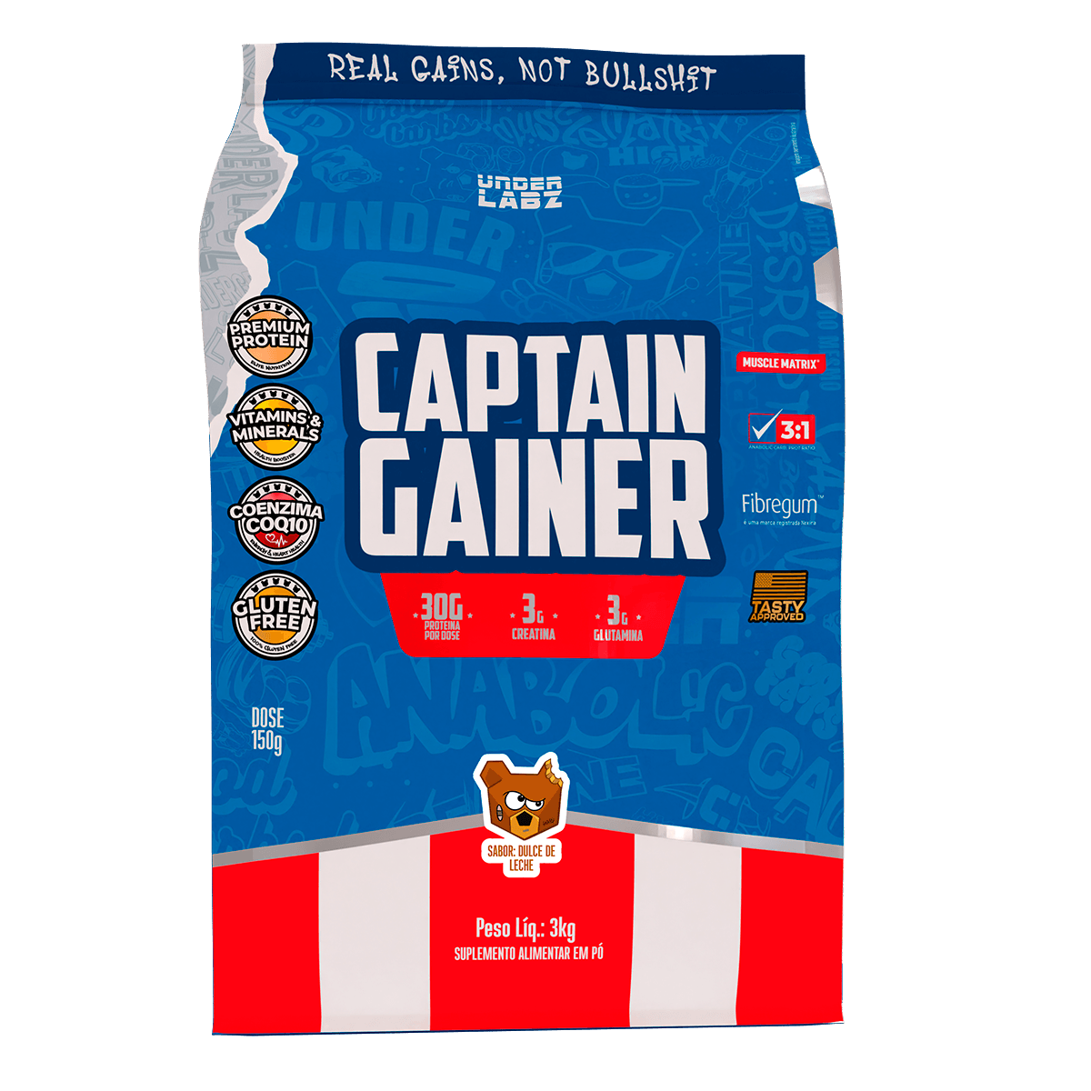 Dúvidas frequentes sobre CAPTAIN GAINER DULCE DE LECHE 3KG