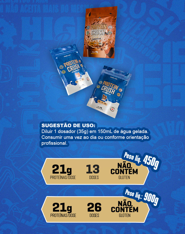 PROTEIN CRUSH 450G  | Under Labz – Loja Oficial