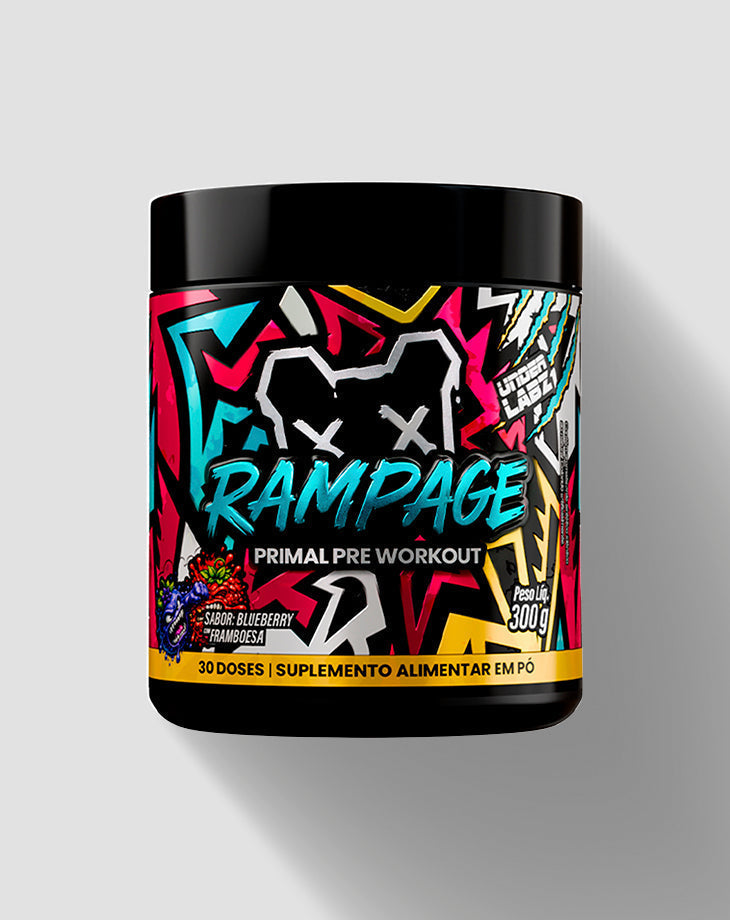 SHINELUXURY × ILLHUMINIST RAMPAGE Pré-Treino Rampage Blueberry com Framboesa 300g | Under Labz