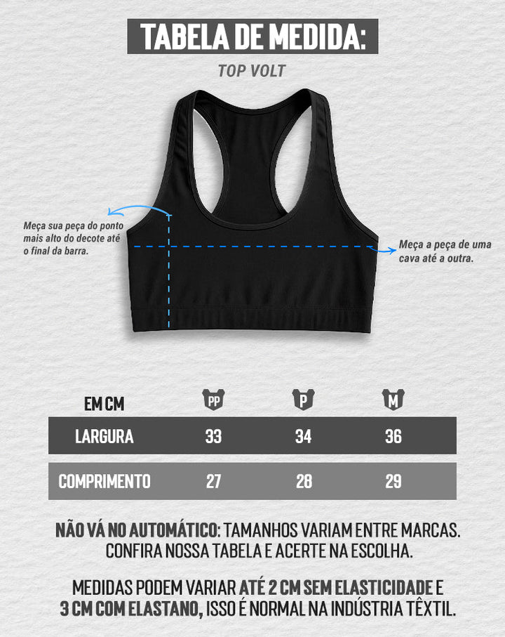 TOP FEMININO VOLT - LOJA  | Under Labz – Loja Oficial