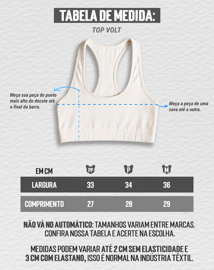 TOP FEMININO VOLT - LOJA  | Under Labz – Loja Oficial