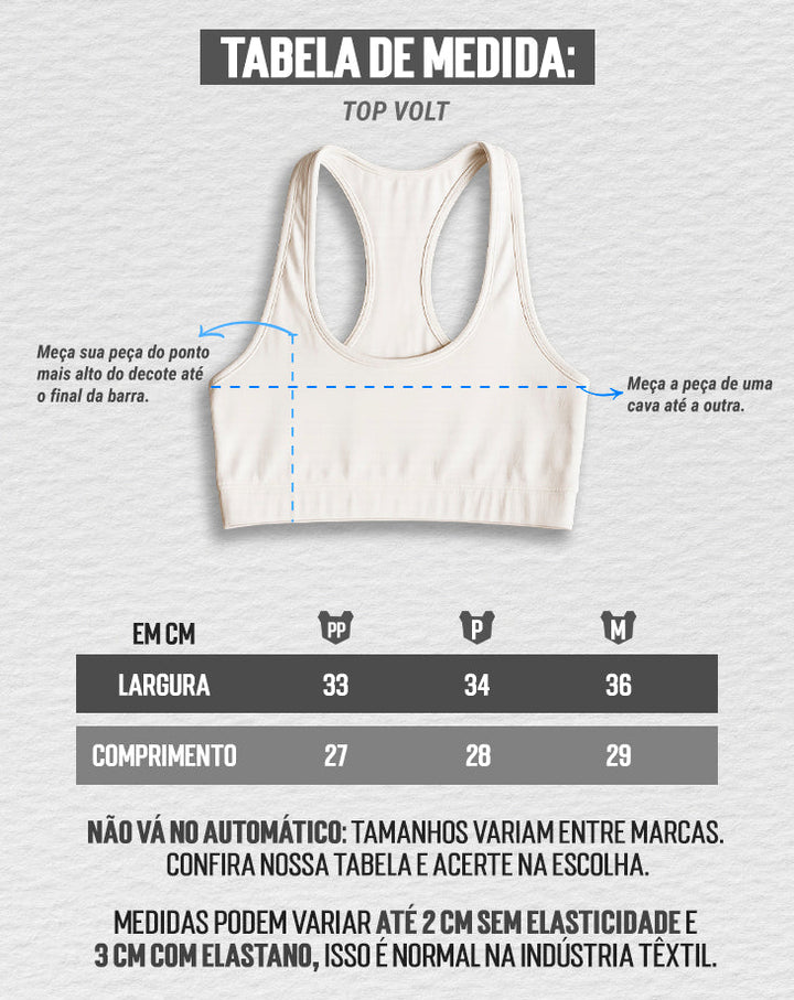 TOP FEMININO VOLT - LOJA  | Under Labz – Loja Oficial
