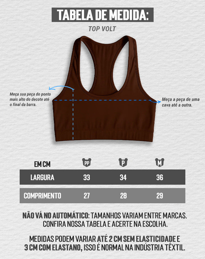 TOP FEMININO VOLT - LOJA  | Under Labz – Loja Oficial