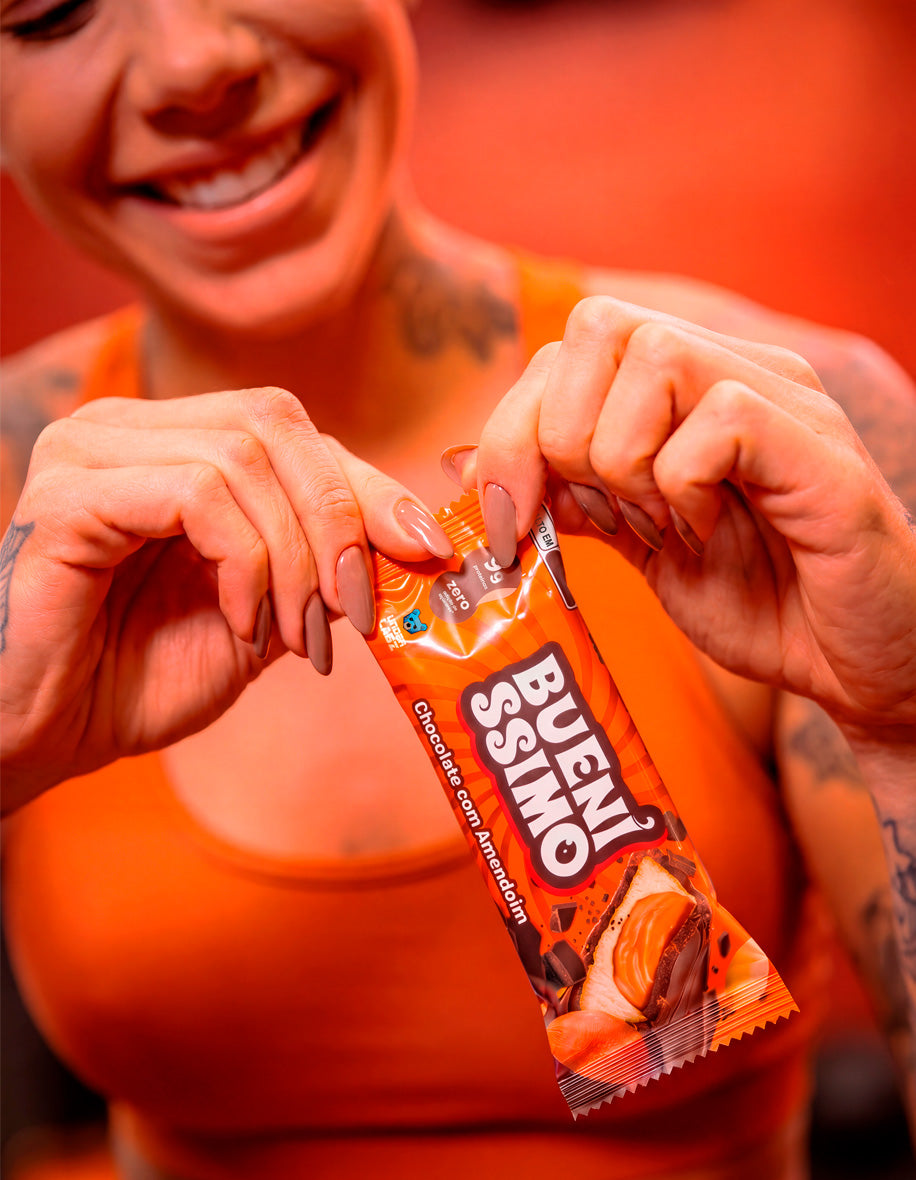 Estilo de vida Baked Bar Bueníssimo Chocolate com Amendoim com 12 unidades
