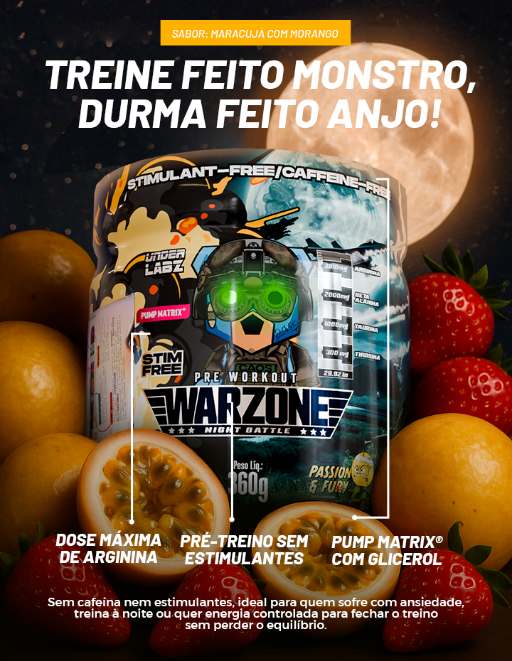 WARZONE NIGHT BATTLE 360g - Loja Oficial Under Labz