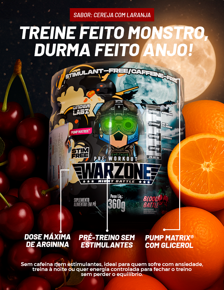 WARZONE NIGHT BATTLE 360g - Loja Oficial Under Labz