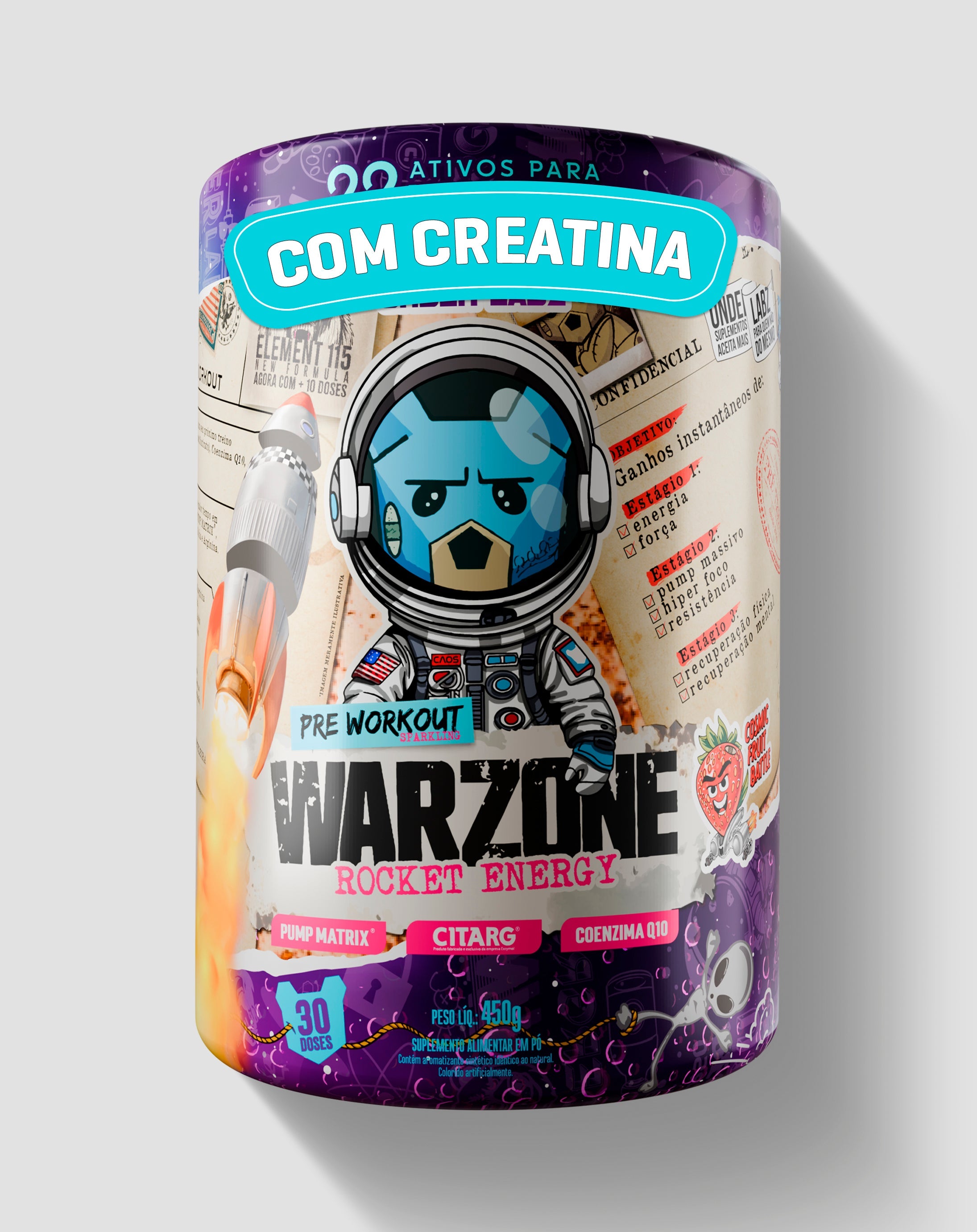 WARZONE ROCKET ENERGY 450g - LOJA  | Under Labz – Loja Oficial