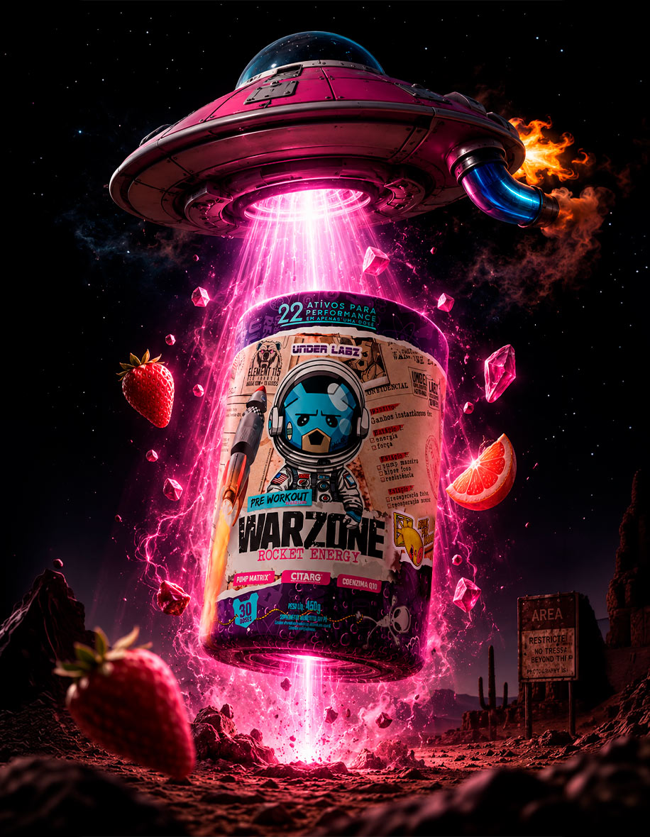 WARZONE ROCKET ENERGY ATOMIC PINK LEMONADE 450g