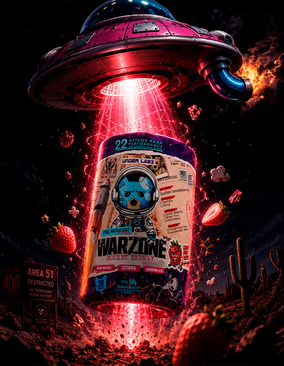 WARZONE ROCKET ENERGY COSMIC FRUIT BATTLE 450g