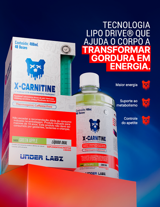 X-CARNITINE LIPO-DRIVE BORNTODISRUPT 480ML - Loja Oficial Under Labz