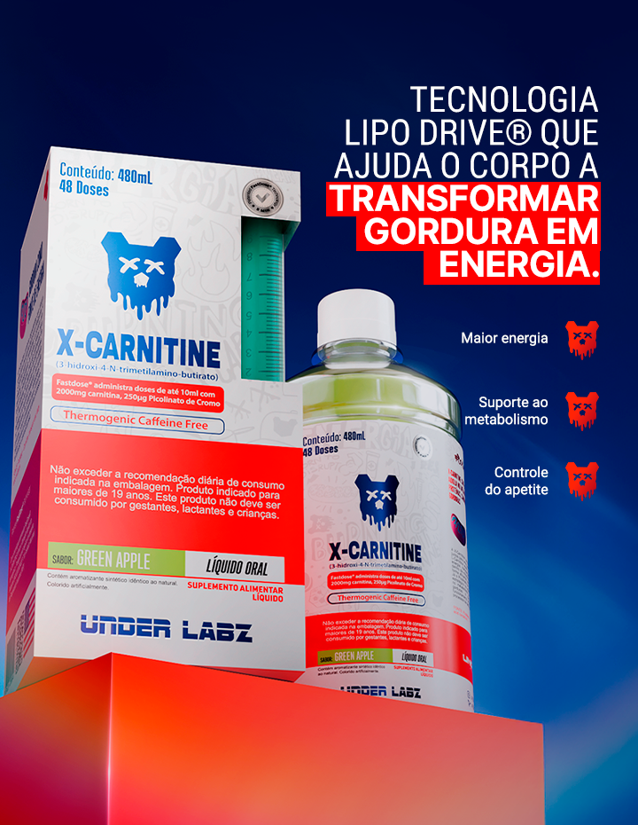 X-CARNITINE LIPO-DRIVE BORNTODISRUPT 480ML - Loja Oficial Under Labz