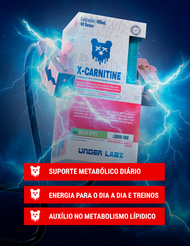 X-CARNITINE LIPO-DRIVE BORNTODISRUPT 480ML - Loja Oficial Under Labz