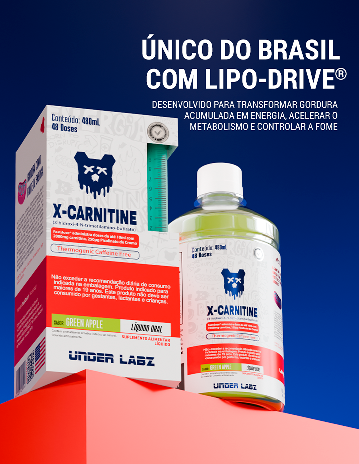 X-CARNITINE LIPO-DRIVE BORNTODISRUPT 480ML - Loja Oficial Under Labz