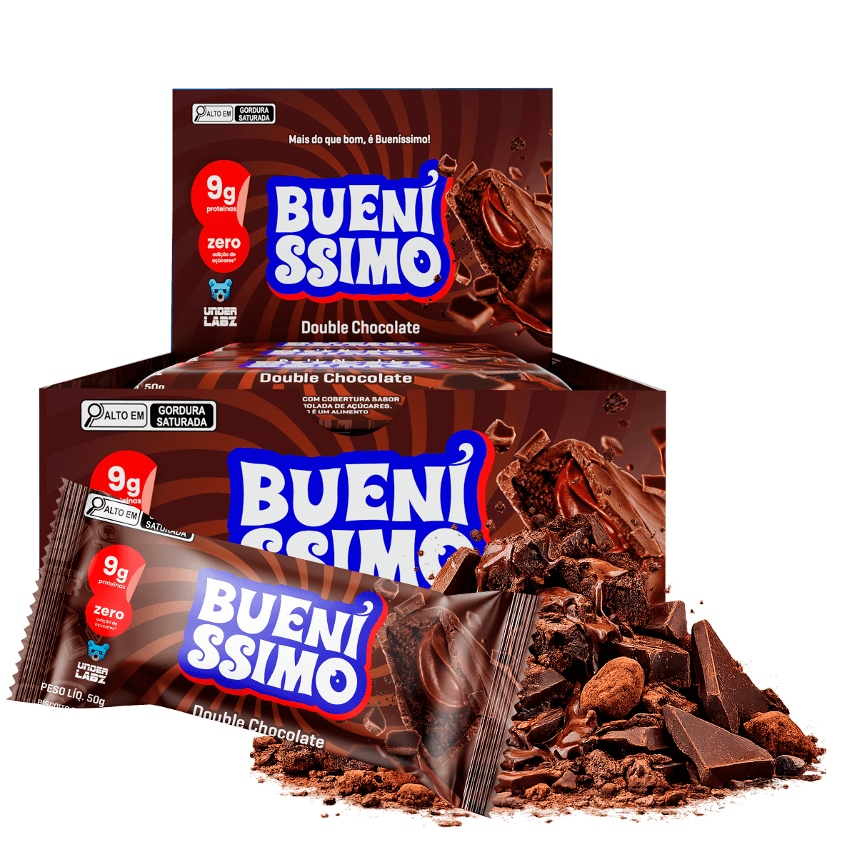 Baked Bar Bueníssimo Chocolate Duo com 12 unidades
