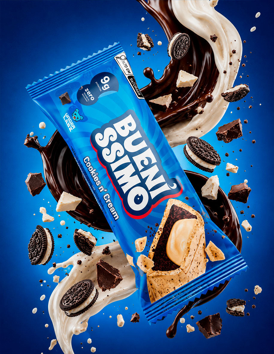 Estilo de vida Baked Bar Bueníssimo Cookies n` Cream com 12 unidades